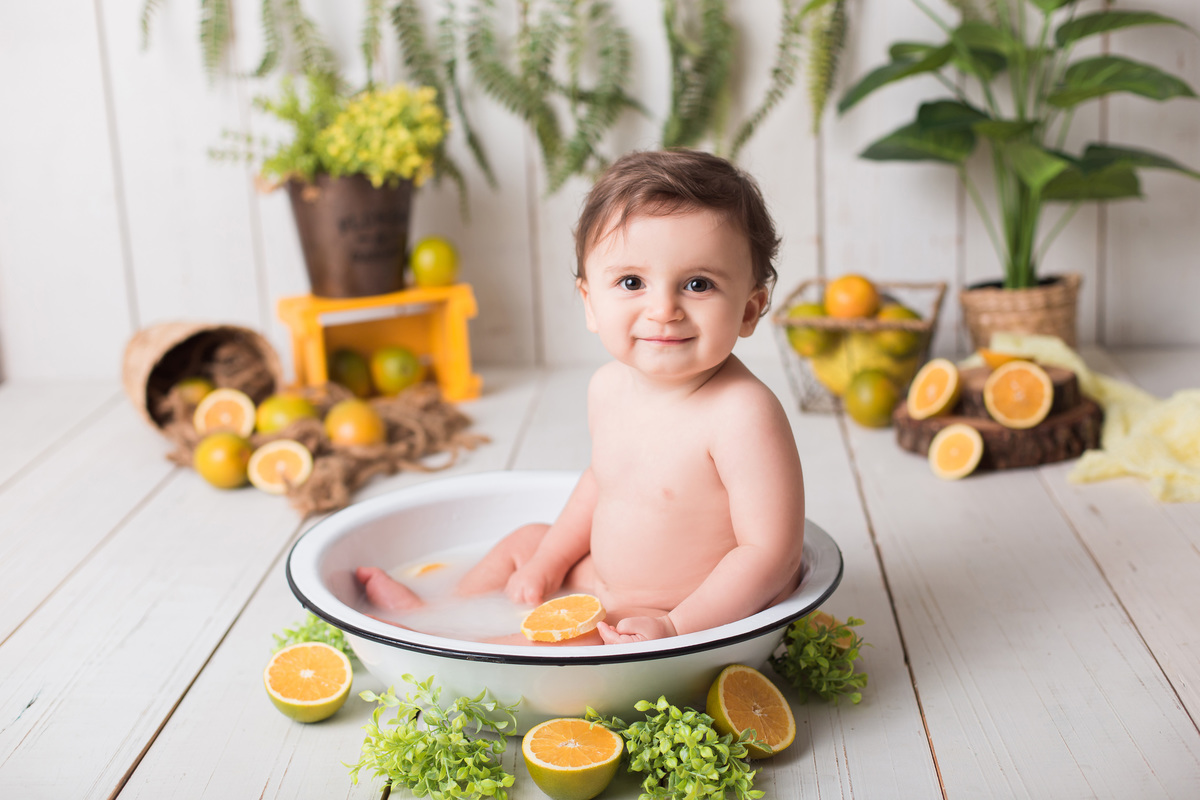 ideia de ensaio de bebê