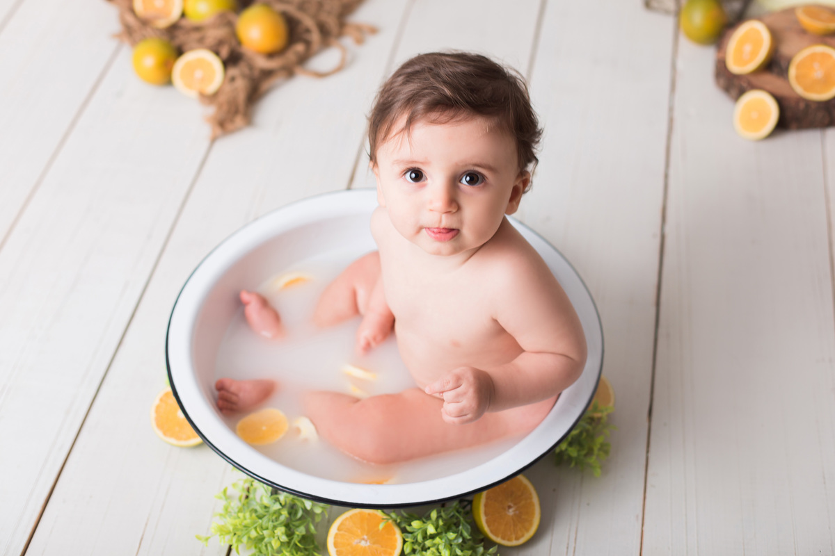 ideia de ensaio de bebê