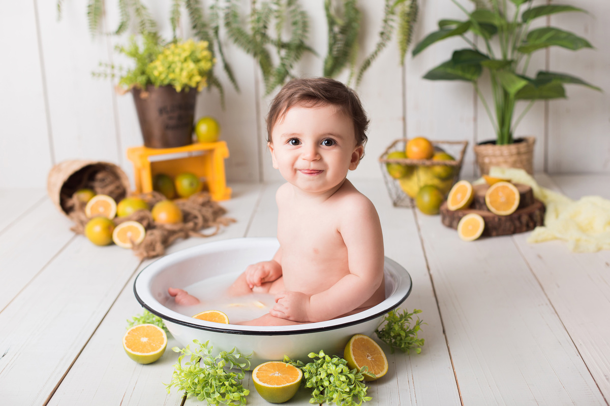 ideia de ensaio de bebê