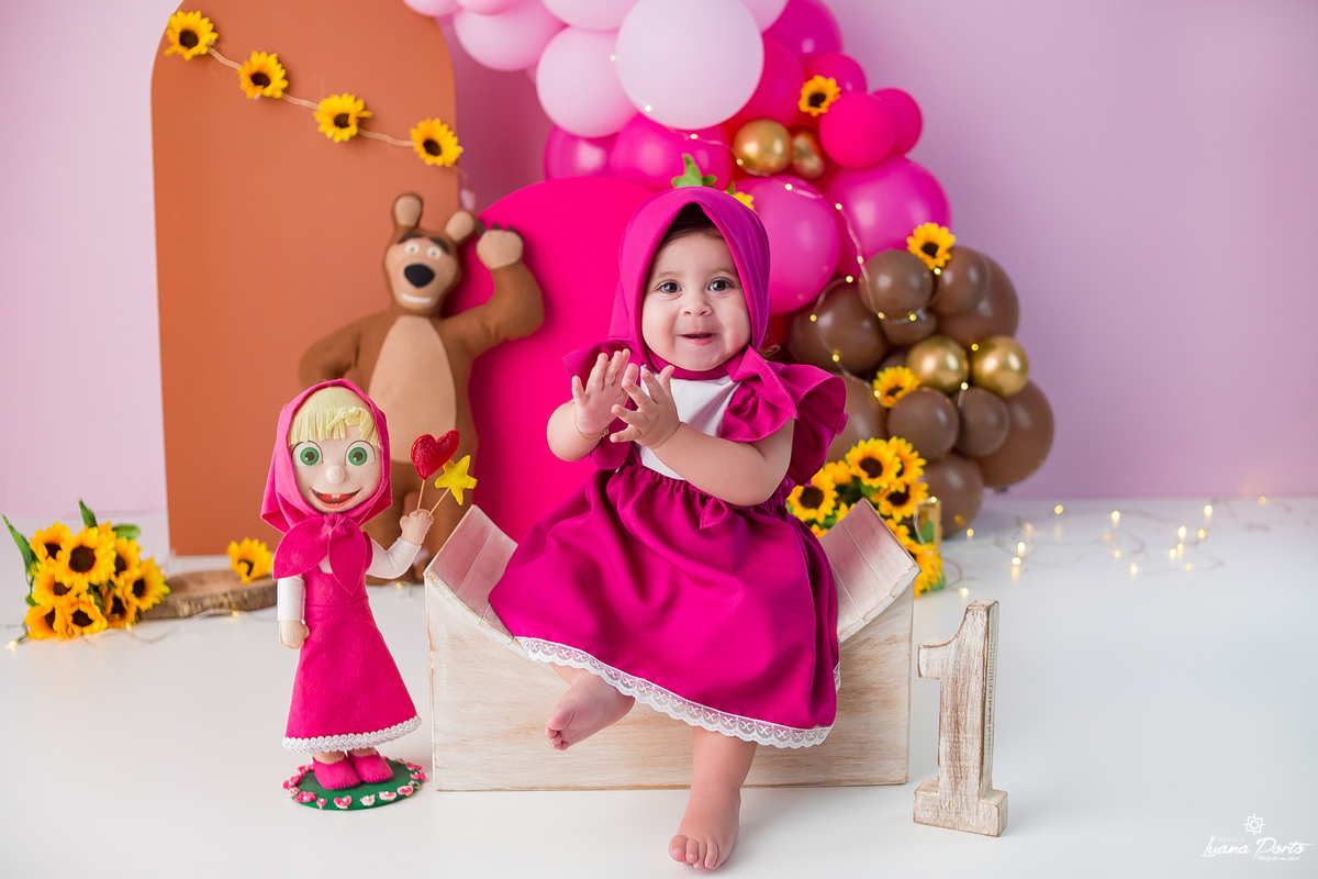 Smash the cake Masha e o urso