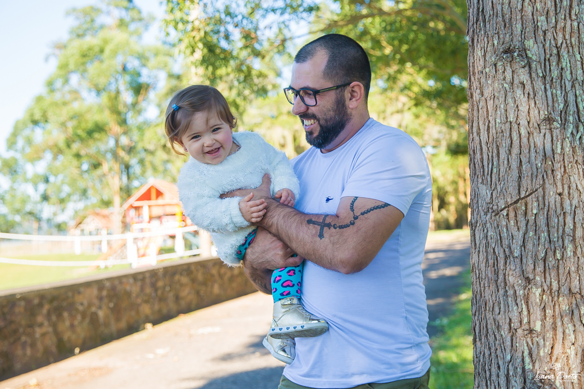 Fotos espontâneas, bebê com o pai