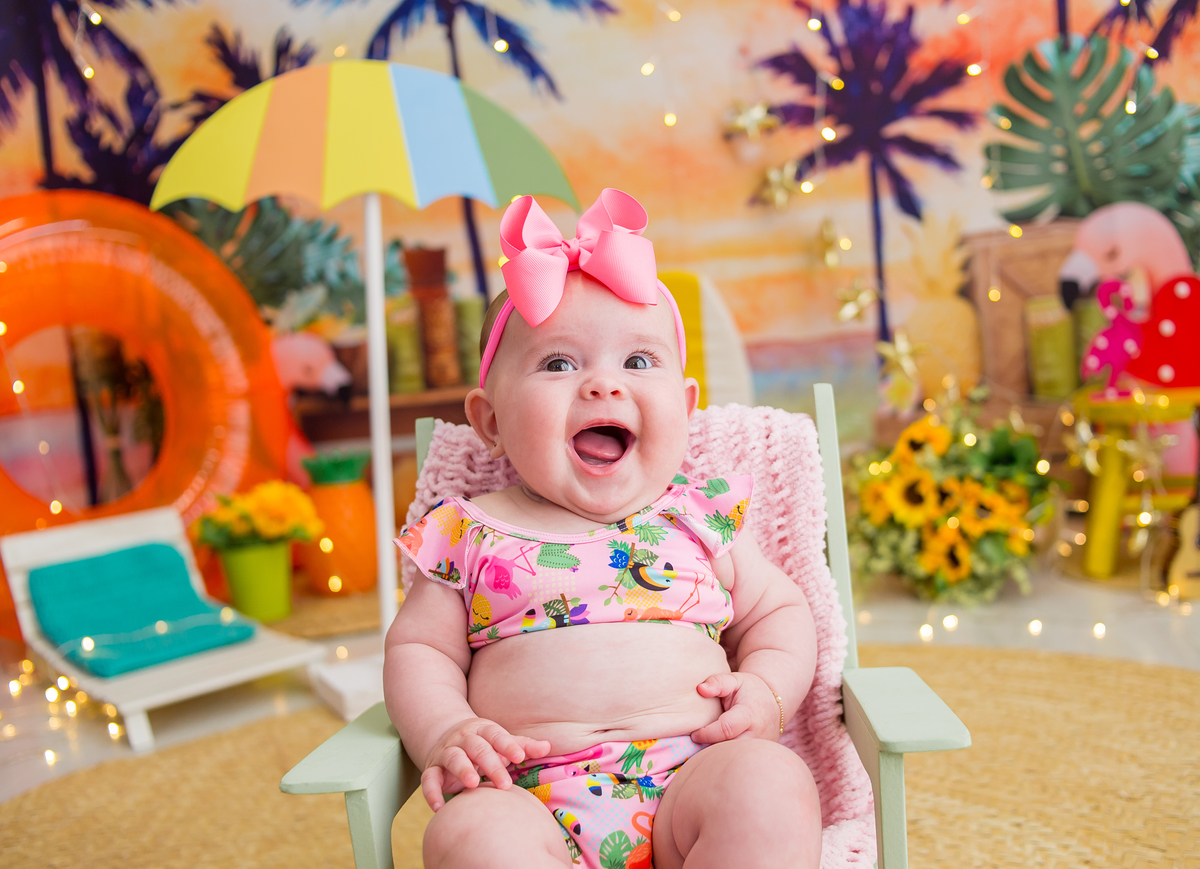 Cenário de Praia para bebê