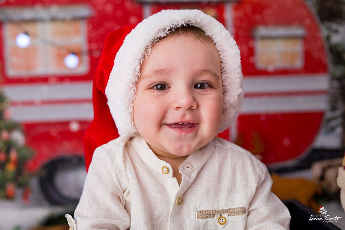 Cenário de Natal para bebê