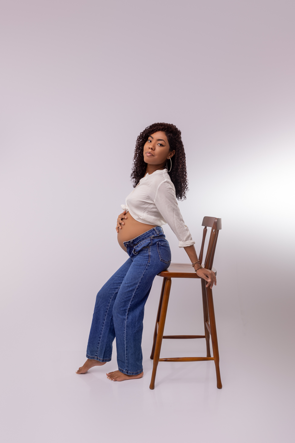 ensaio gestante estúdio bauru