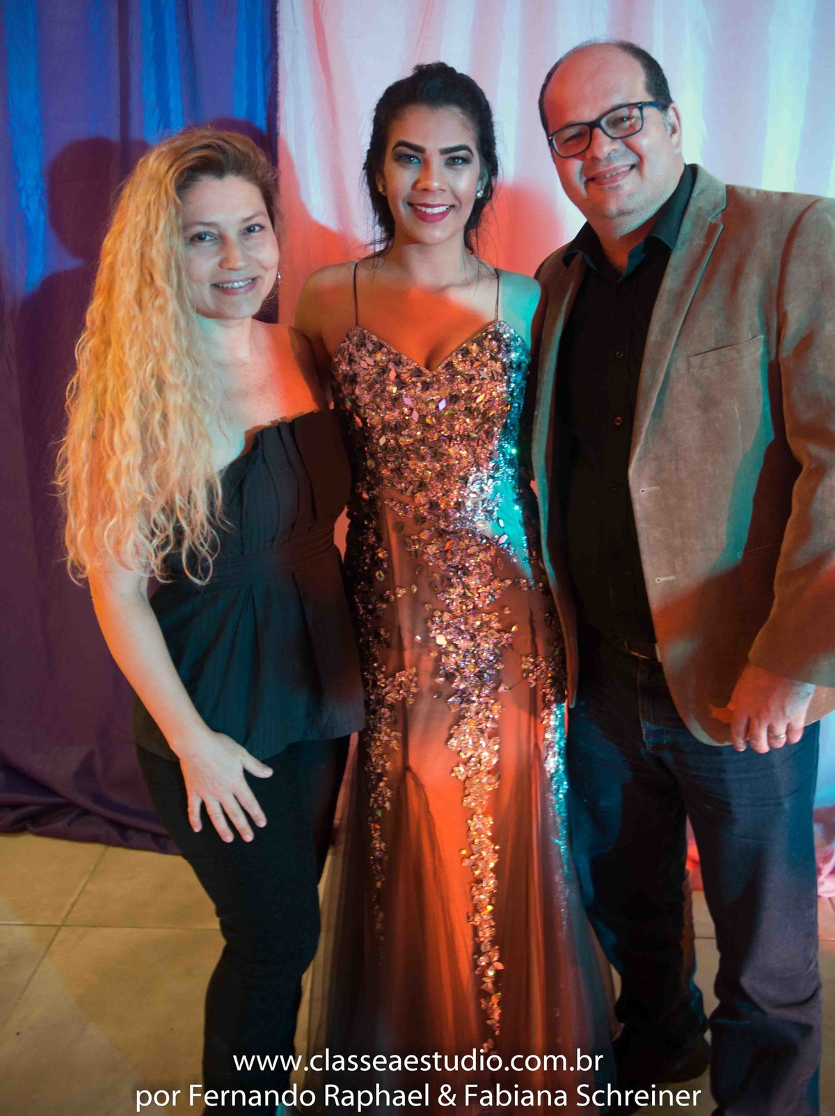 Fabiana Schreiner, Natalia Spinelly e Fernando Raphael