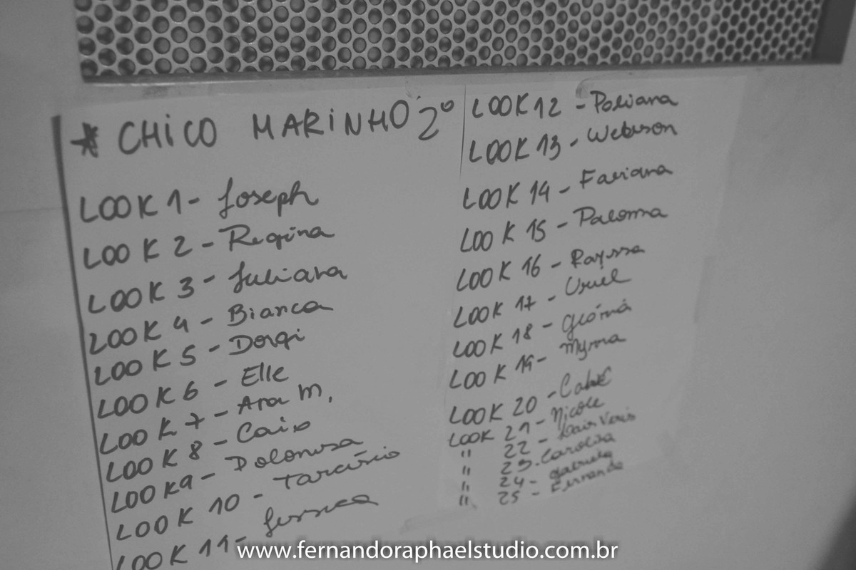 bastidores dos desfile de moda