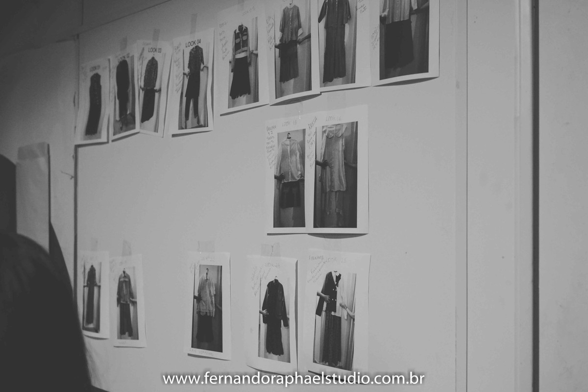 Making off de desfile de moda