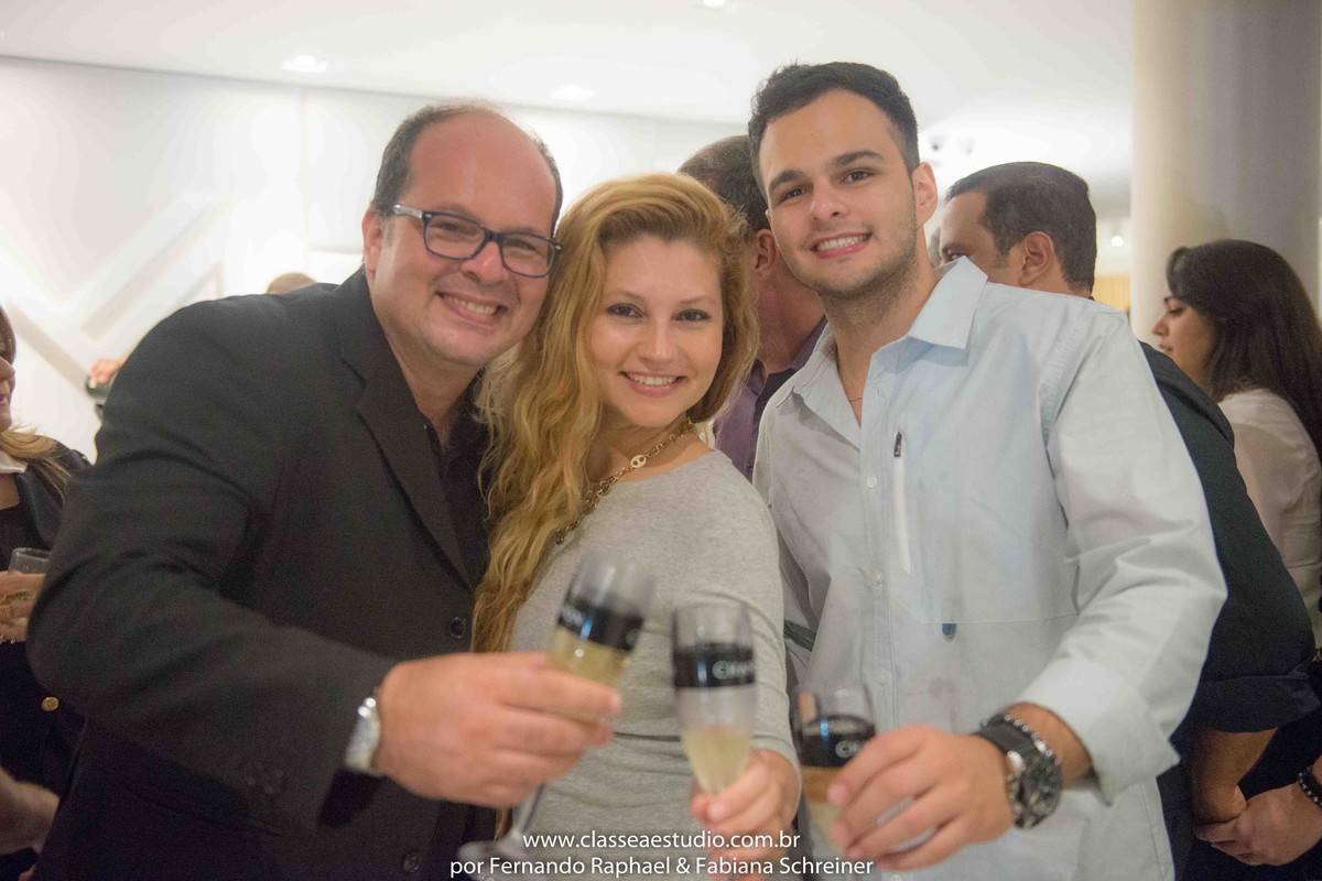 Fernando Raphael, Fabiana Schreiner e Matheus Sisnando
