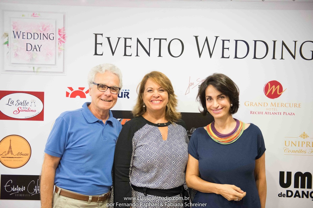 Mario Ameni, Claudia Matarazzo e Valeria da Unipress convites finos no salão de noivas e festas wedding day