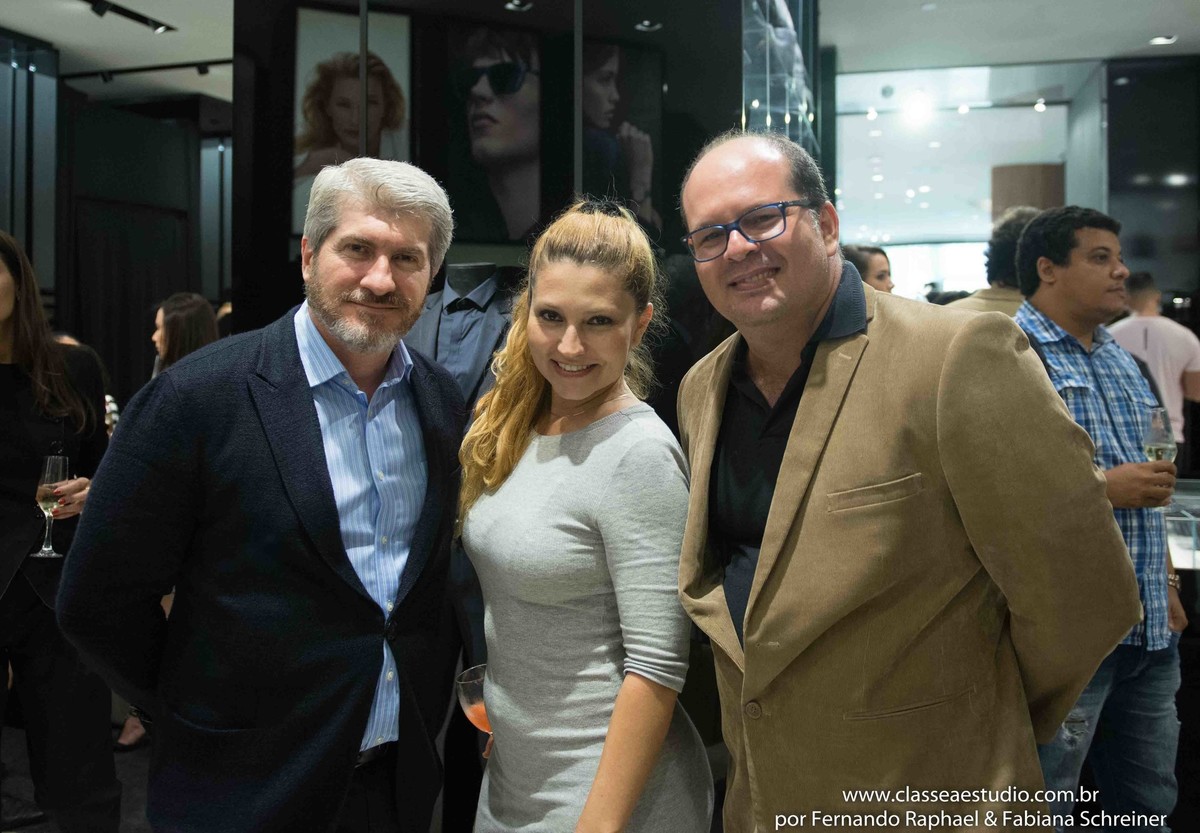 Ricardo Minelli (Armani), Fabiana Schreiner e Fernando Raphael