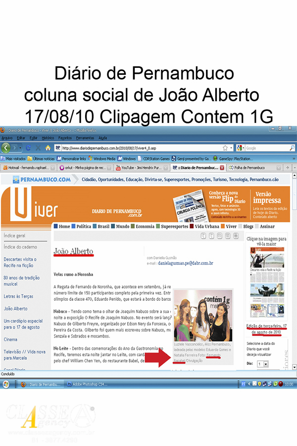 Assessoria de imprensa:
A Classe A Agency tem como objetivo, desenvolver ações e soluções para que a sua empresa e o seu evento sejam lembrados pela criatividade, competência e credibilidade.

Neste álbum exibimos 