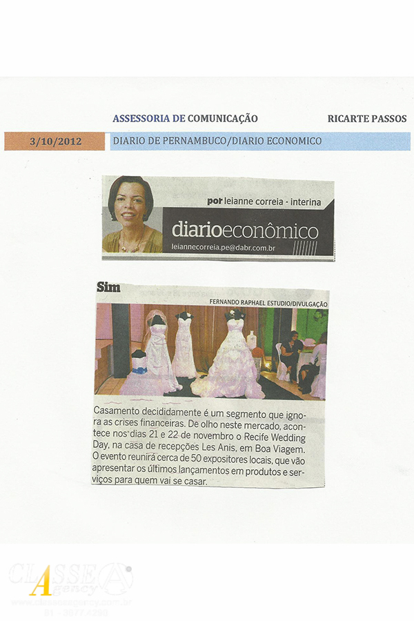 Assessoria de imprensa:
A Classe A Agency tem como objetivo, desenvolver ações e soluções para que a sua empresa e o seu evento sejam lembrados pela criatividade, competência e credibilidade.

Neste álbum exibimos 