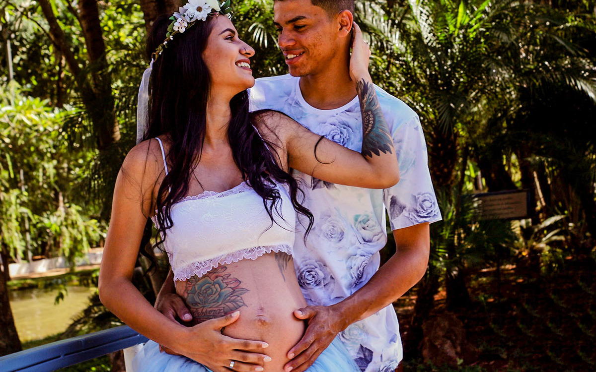 Ensaio gestante no Parque do Sabiá em Uberlândia - MG