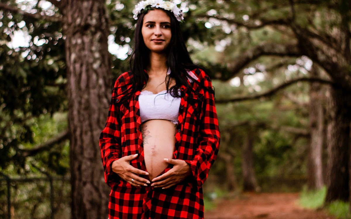 Ensaio gestante no Parque do Sabiá em Uberlândia - MG