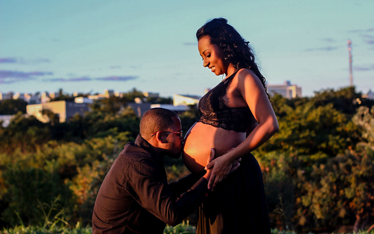 Ensaio gestante no Parque Gávea em Uberlândia - MG