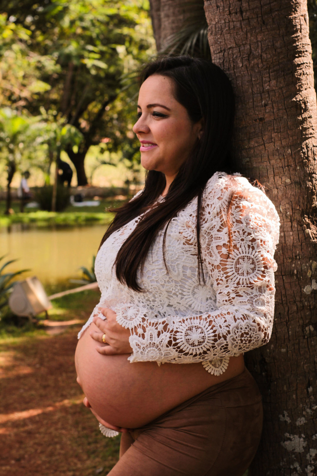 Ensaio gestante no Parque do Sabiá em Uberlândia - MG