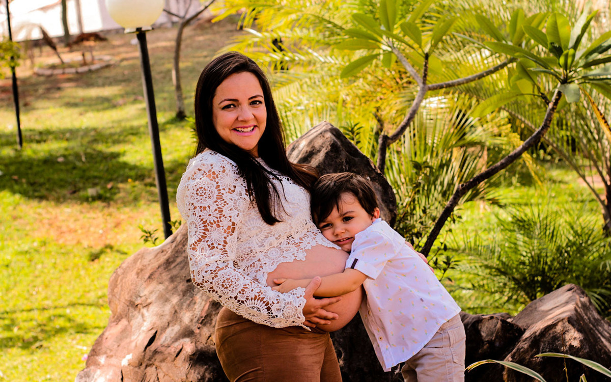 Ensaio gestante no Parque do Sabiá em Uberlândia - MG