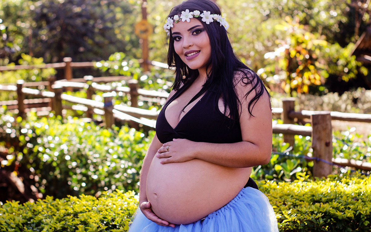 Ensaio gestante no Parque Municipal Victório Siquierolli em Uberlândia - MG