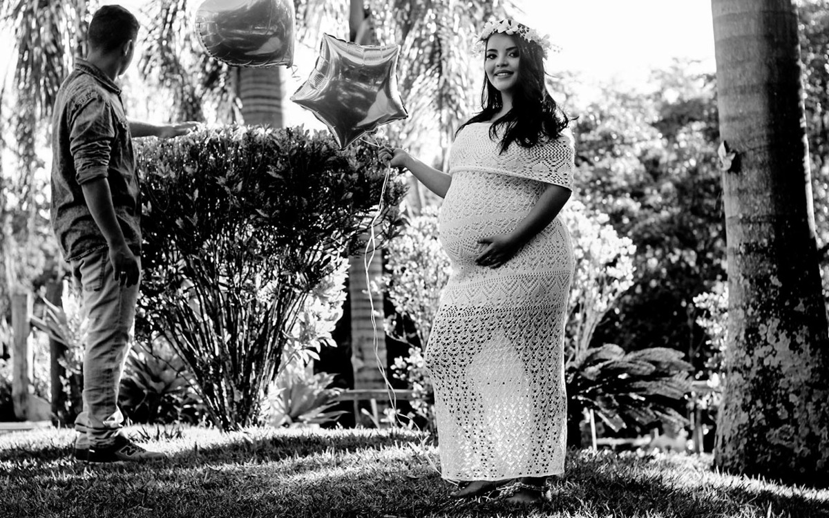 Ensaio gestante no Parque Municipal Victório Siquierolli em Uberlândia - MG