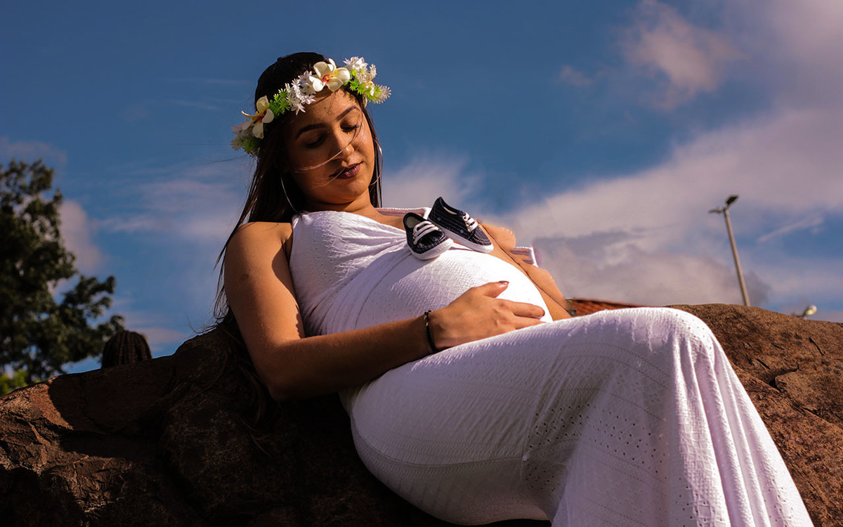 Ensaio gestante no  Parque Gávea em Uberlândia - MG