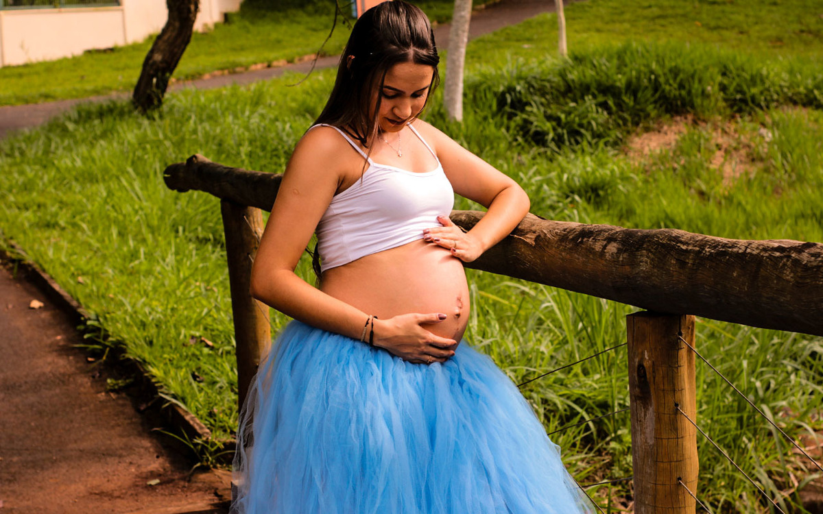 Ensaio gestante no  Parque Gávea em Uberlândia - MG
