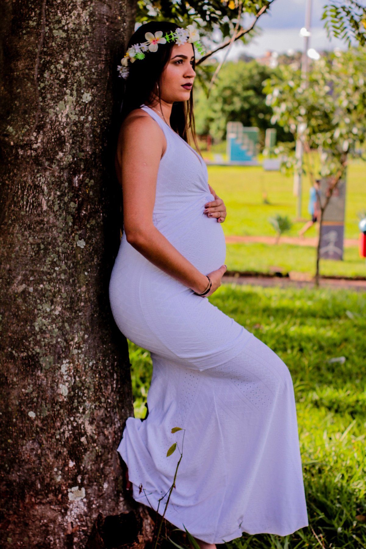 Ensaio gestante no  Parque Gávea em Uberlândia - MG