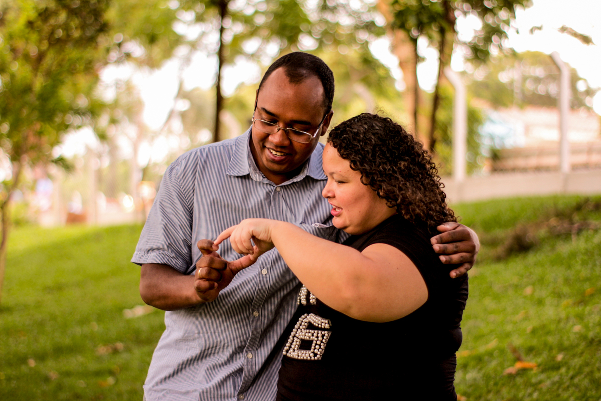 Ensaio casal no Parque do Sabiá em Uberlândia - MG