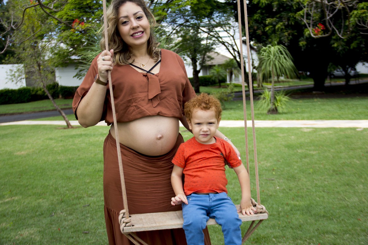 Ensaio gestante no Residencial Karaíba em Uberlândia - MG