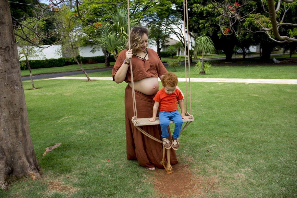 Ensaio gestante no Residencial Karaíba em Uberlândia - MG