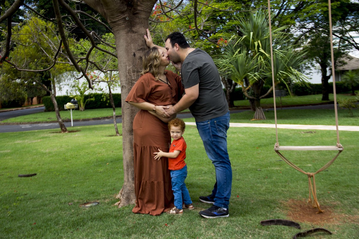 Ensaio gestante no Residencial Karaíba em Uberlândia - MG