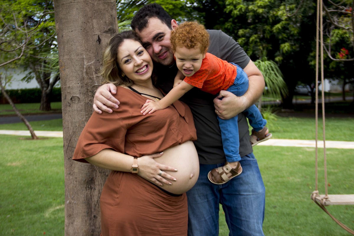 Ensaio gestante no Residencial Karaíba em Uberlândia - MG