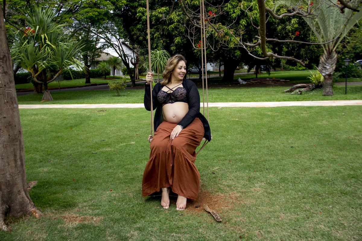 Ensaio gestante no Residencial Karaíba em Uberlândia - MG