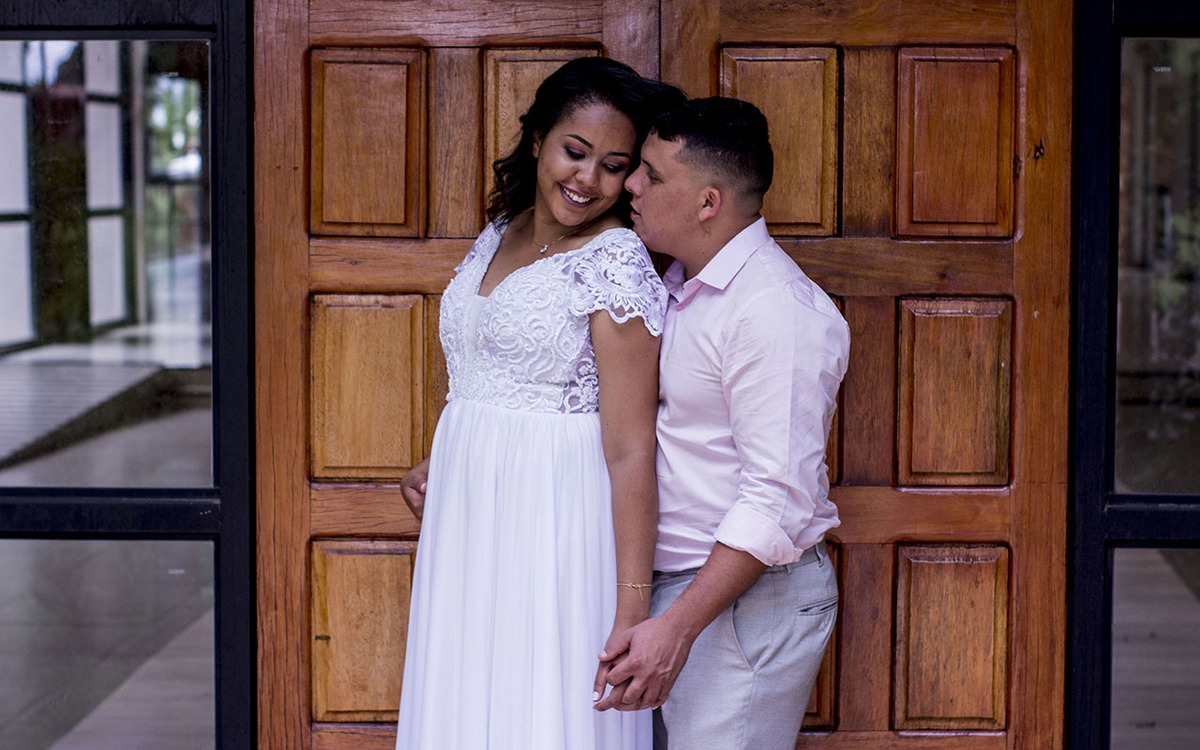 Ensaio casal na Casa do Bosque em Uberlândia - MG