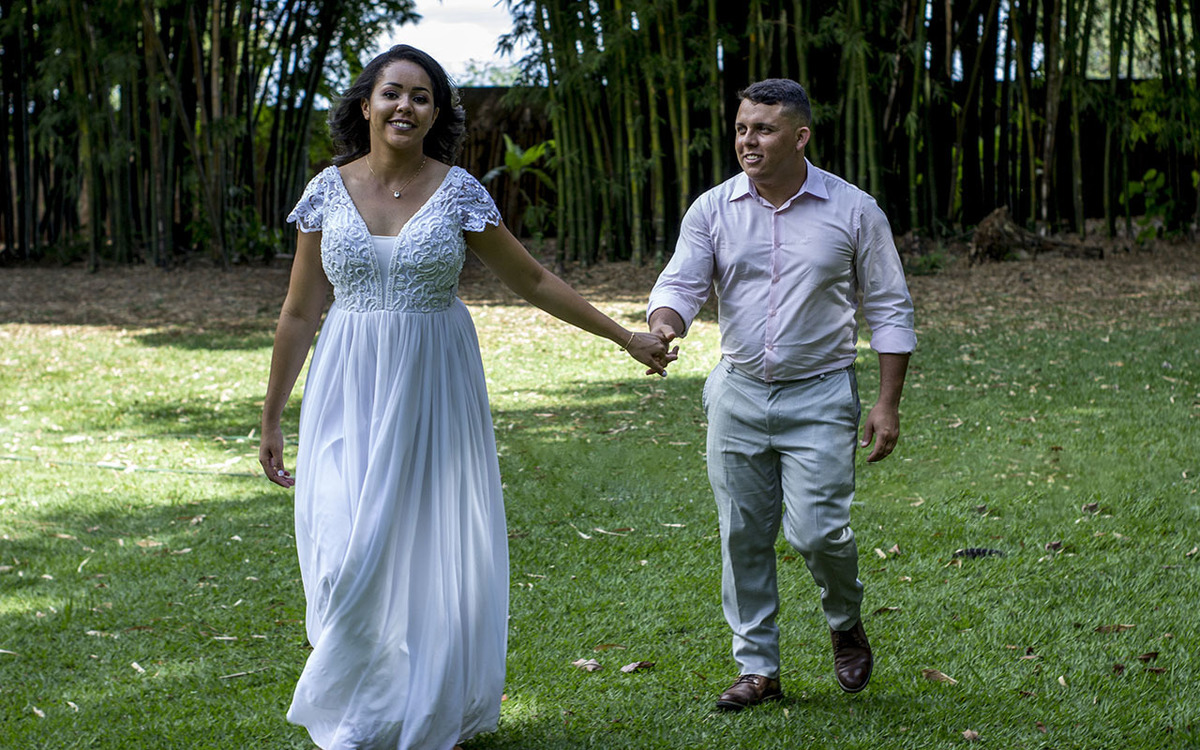 Ensaio casal na Casa do Bosque em Uberlândia - MG