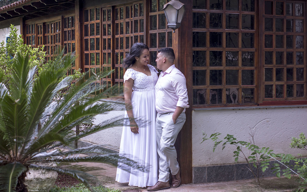 Ensaio casal na Casa do Bosque em Uberlândia - MG