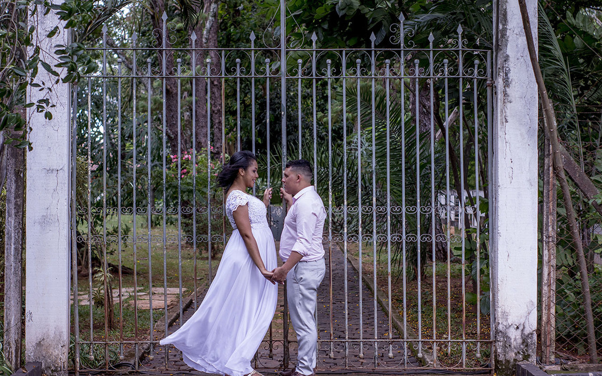 Ensaio casal na Casa do Bosque em Uberlândia - MG