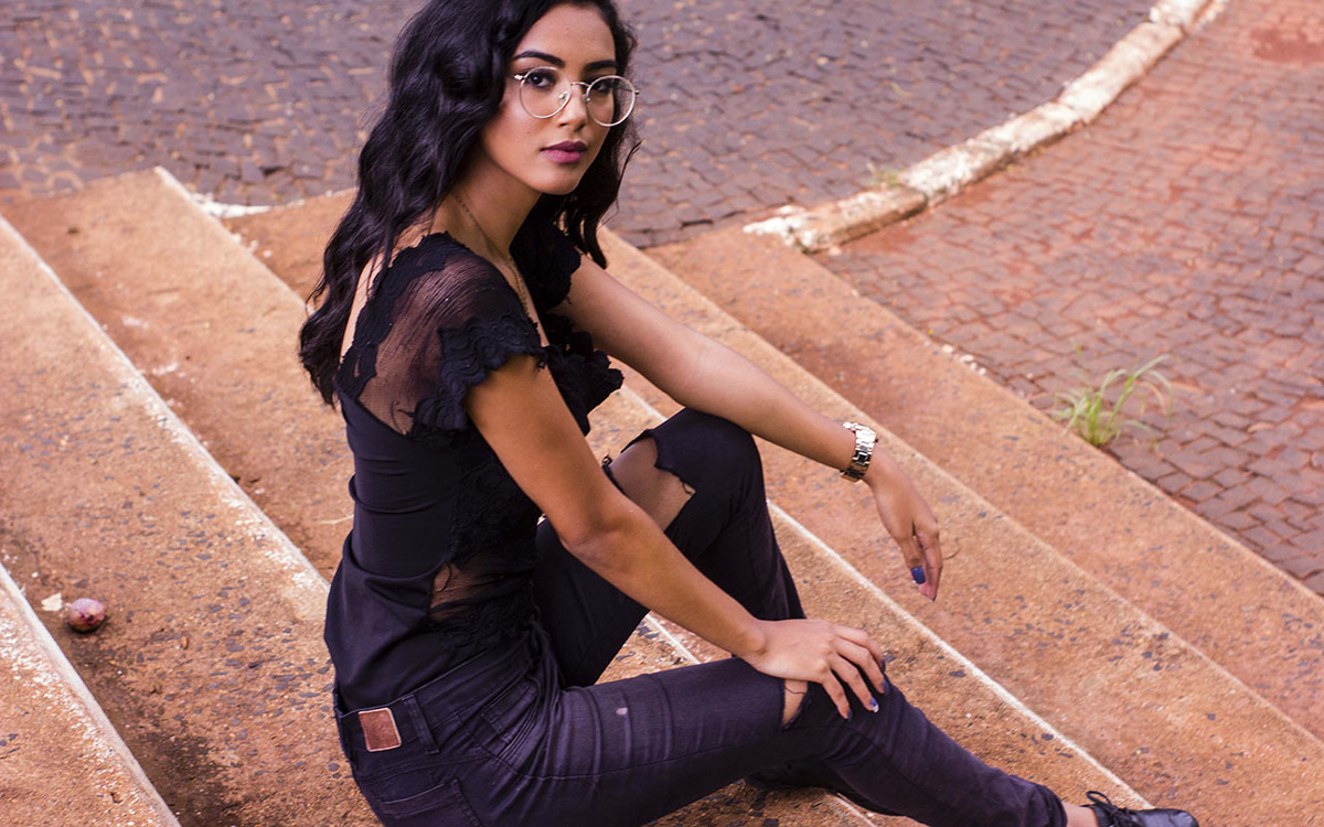 Ensaio feminino na Praça Sérgio Pacheco em Uberlândia - MG