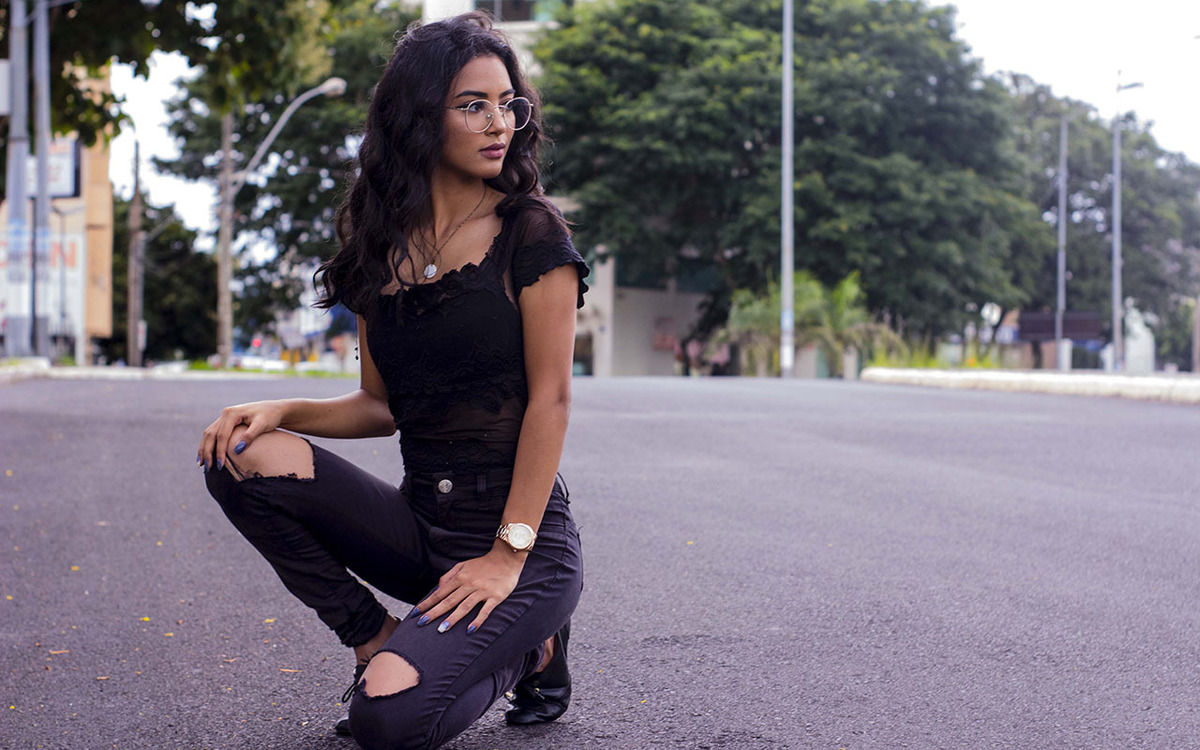 Ensaio feminino na Praça Sérgio Pacheco em Uberlândia - MG
