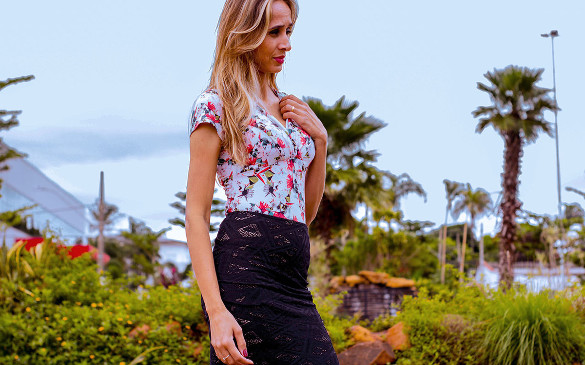 Ensaio feminino na Praça do Amor em Uberlândia - MG