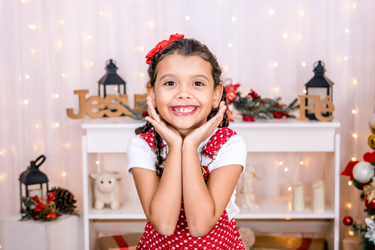 Ensaio de Natal/ Mini Ensaio de Natal – Estúdio Fotográfico com Cenário em 