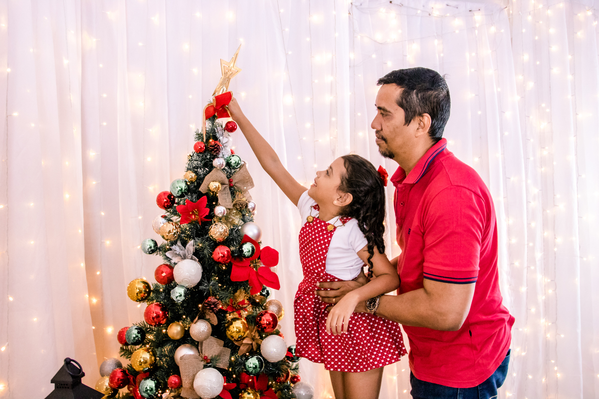 Ensaio de Natal/ Mini Ensaio de Natal – Estúdio Fotográfico com Cenário em 