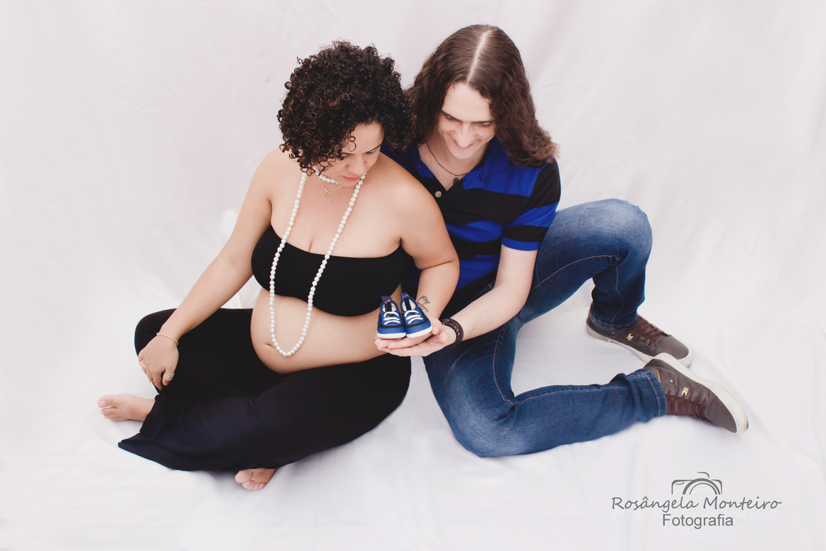 Ensaio Gestante no Estúdio em Cuiabá Rosangela Monteiro Fotografia
