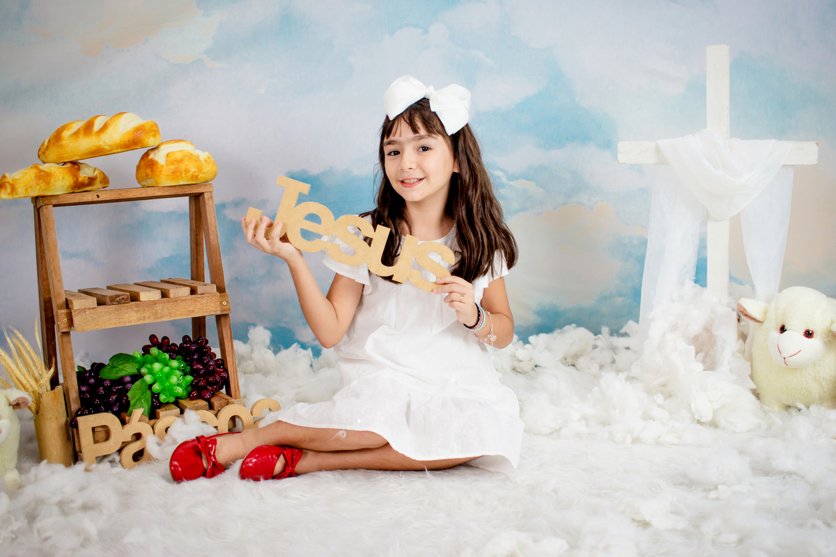  Ensaio de Páscoa - Foto de Páscoa Cristã em Estúdio em Cuiabá –  Ensaio de Páscoa 