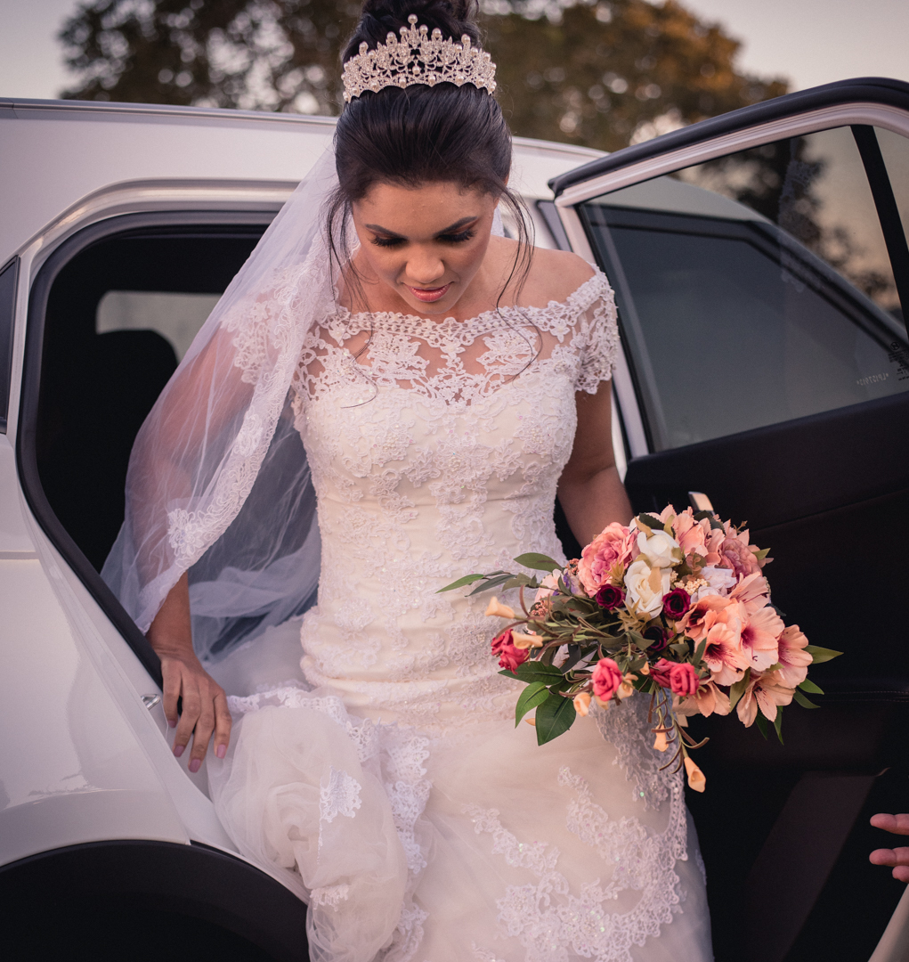 a chegada, a atração principal para o grande dia