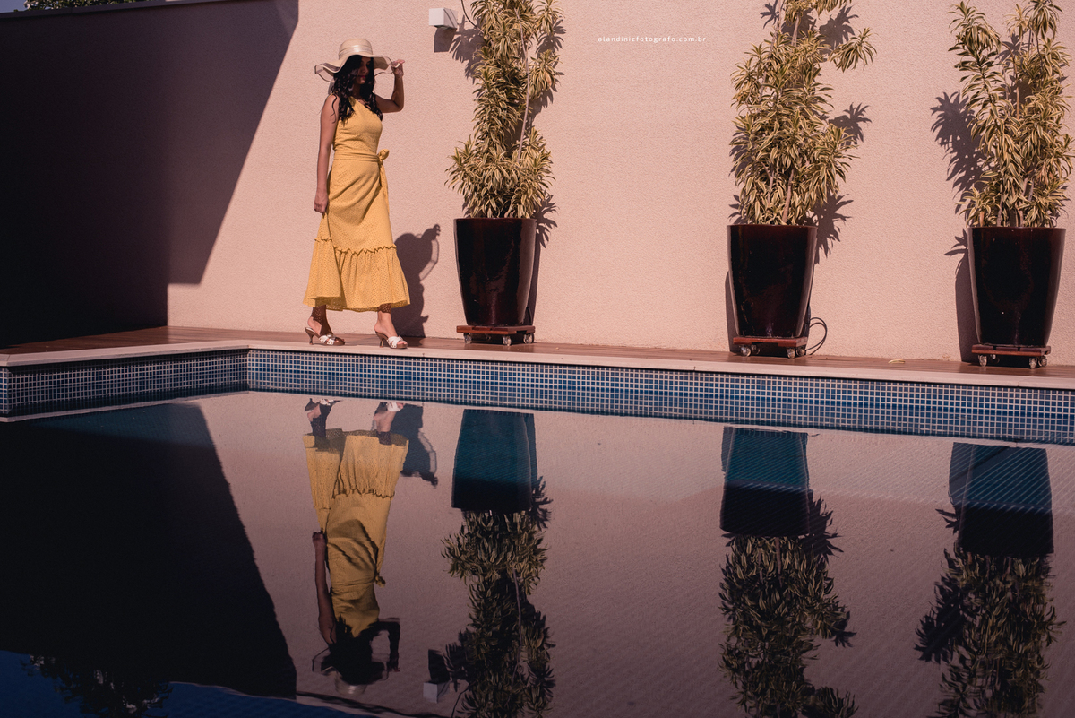 criando composição entre sol e água