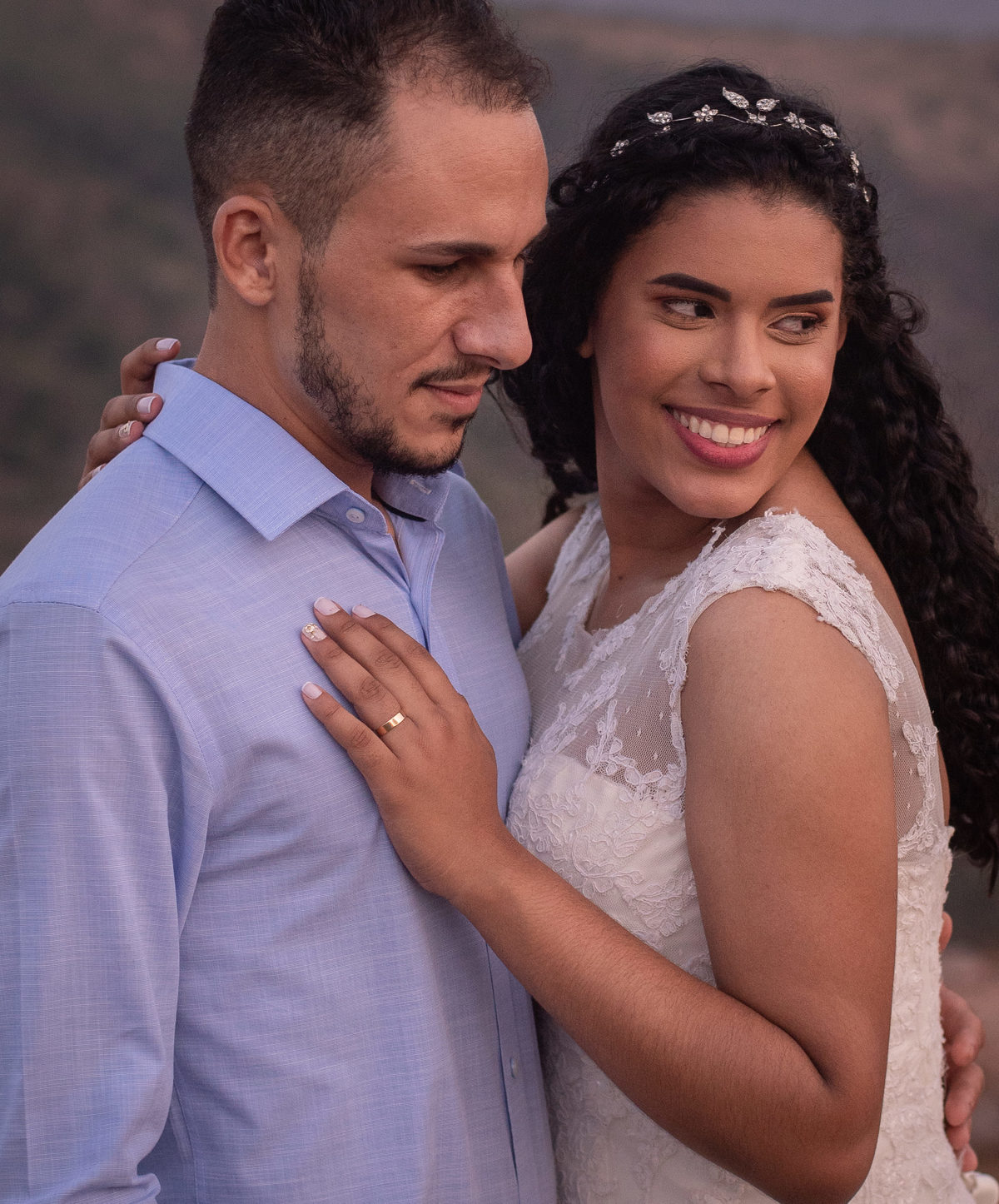Um retrato que vai ficar para o poster do casal