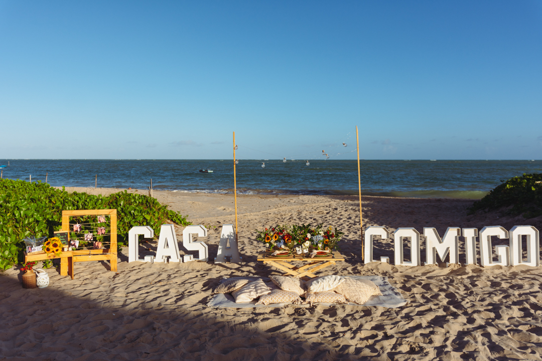 foto de decoração para pedido de casamento na cidade de maceió gabi coelho fotografia