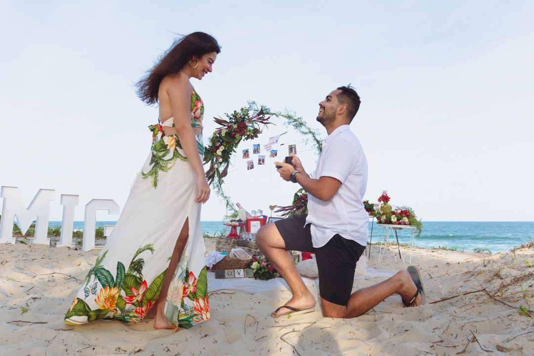 fotos pedido de casamento surpresa maceio gabi coelho