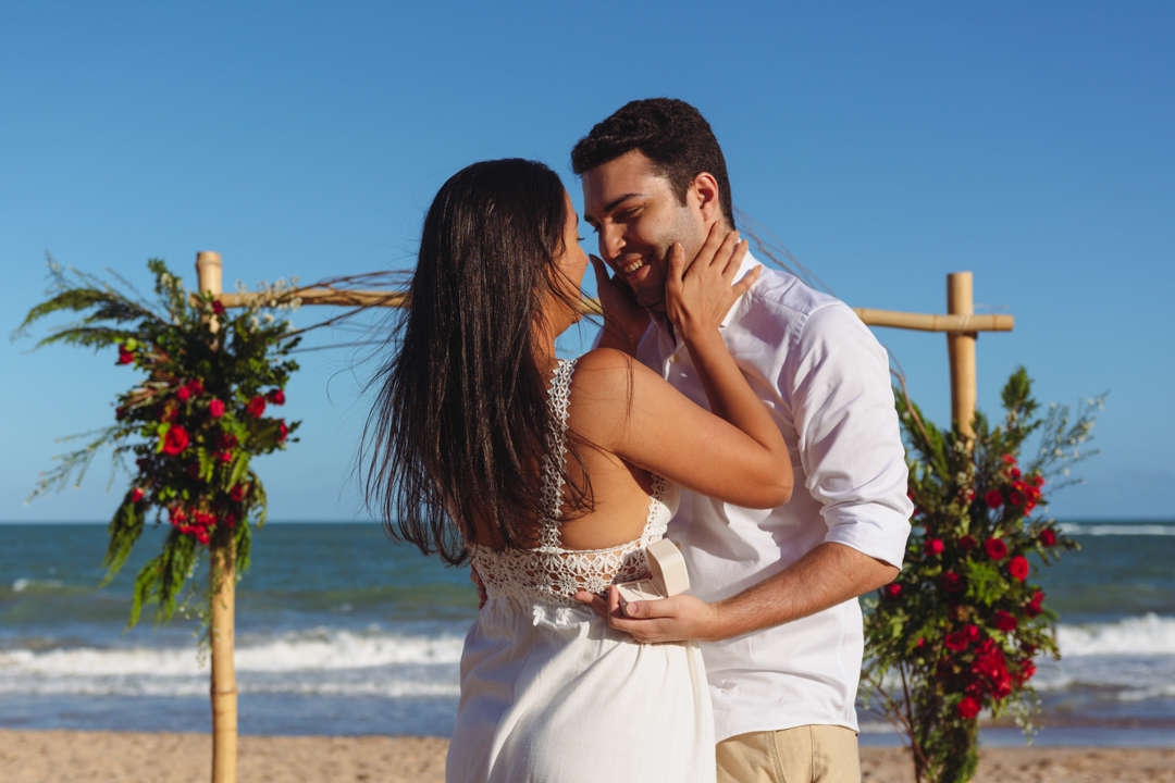 pedido de casamento surpresa em maceio na praia de guaxuma gabi coelho