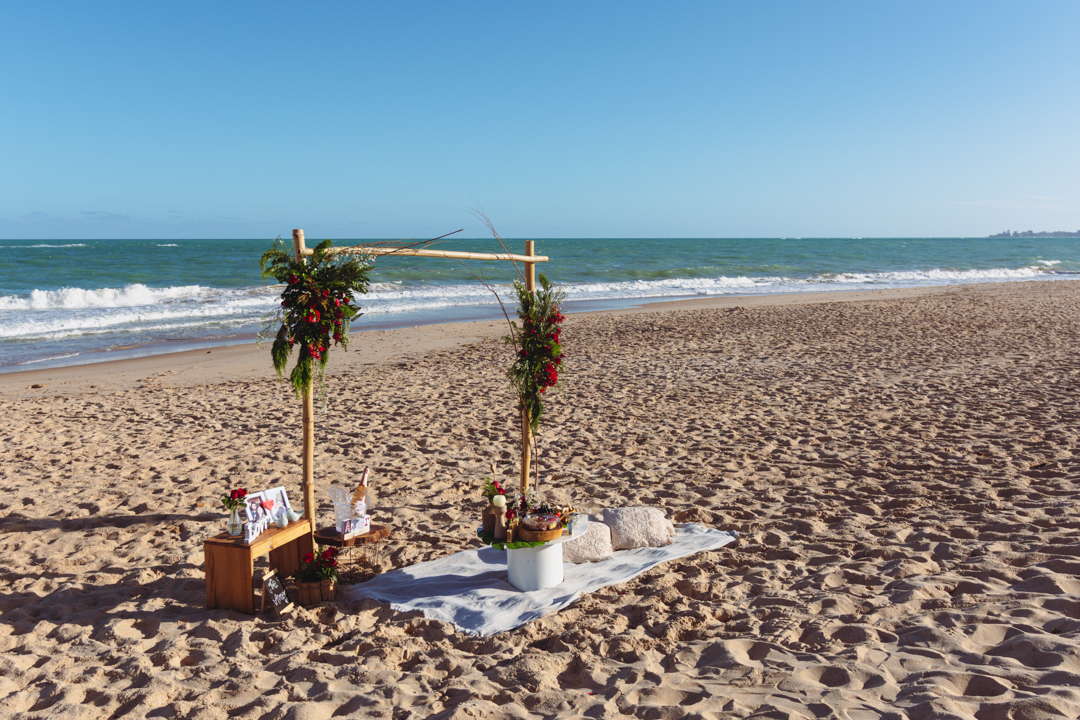 pedido de casamento surpresa em maceio na praia de guaxuma gabi coelho